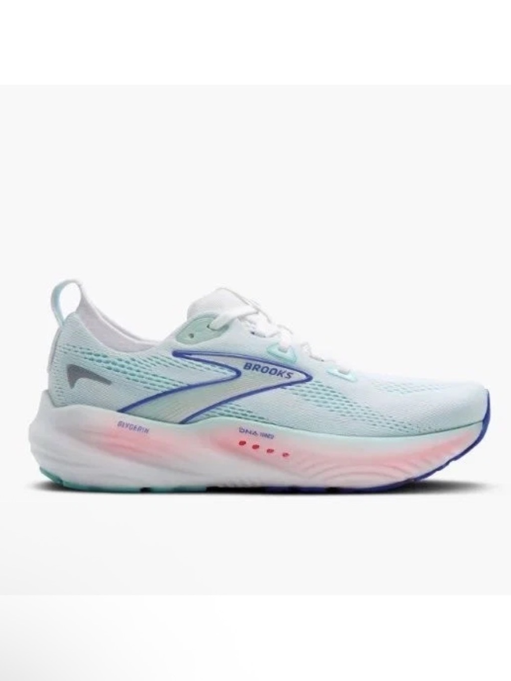 Brooks Glycerin 22 Women's Running Shoes White Limpet Shell Amparo Blue 10 Wide